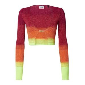 GCDS Lurex Degrade Mini Cardigan NWT